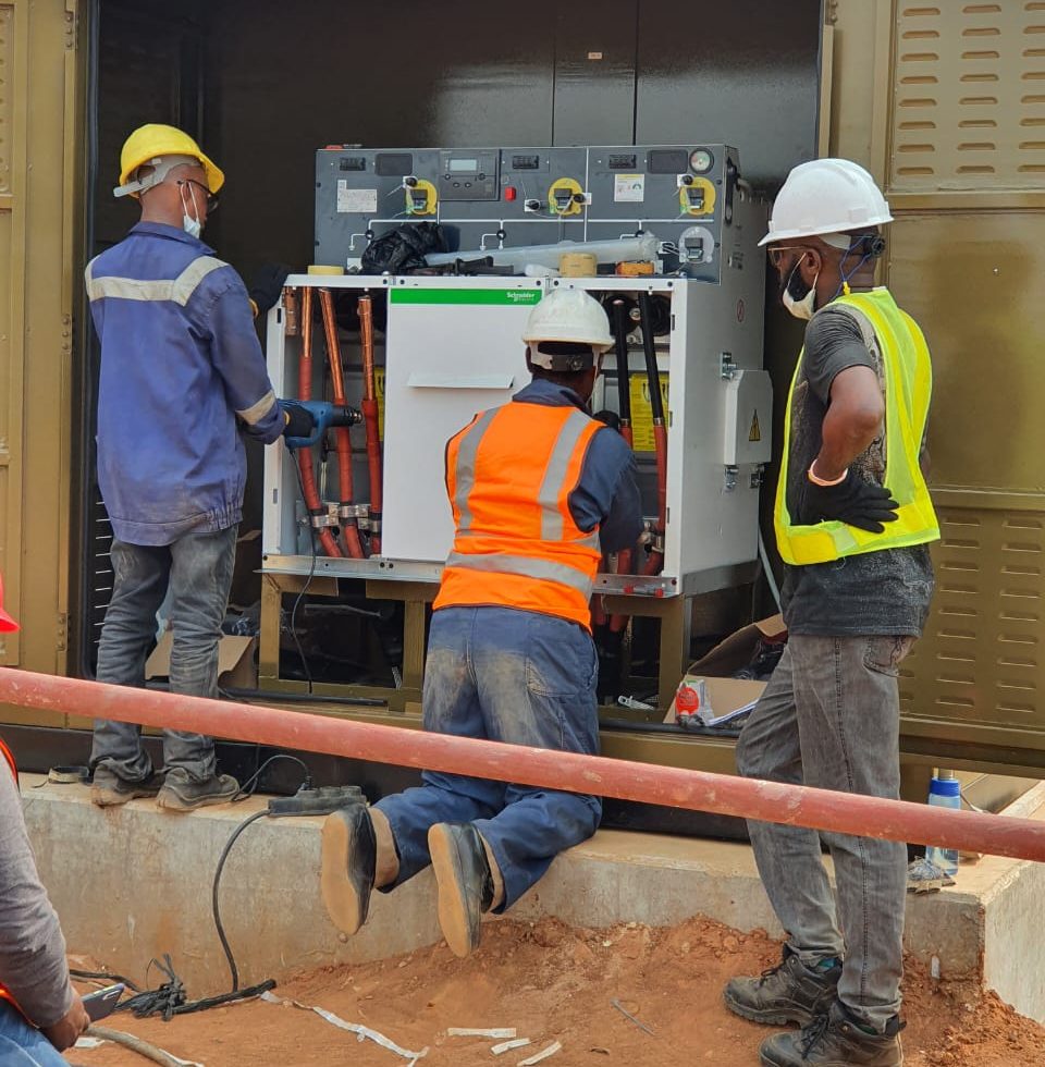 ZAA engineering team carrying out electrical engineering work